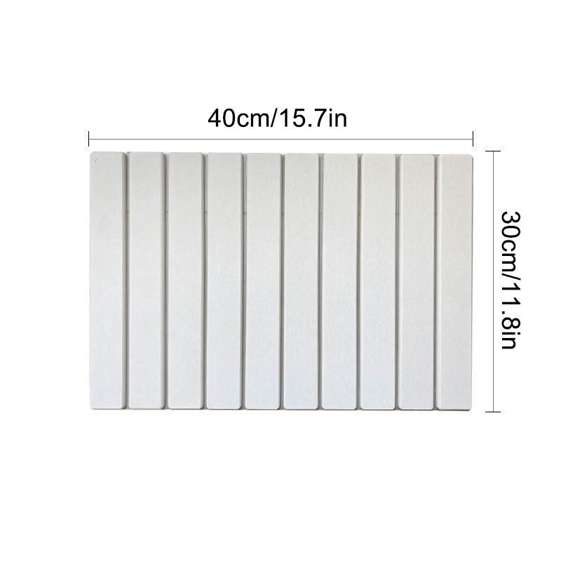 Stone Dish Drying Mat Super Absorbent Diatomaceous Earth Drying Mats Foldable Stone Dish Mat Kitchen Countertop Crockery Mat
