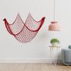 2Pcs Decorative Fishing Nets Hanging Ornaments Extra-Large DIY Ocean-inspired Craft Wall Art Hanging Fishnet Decor