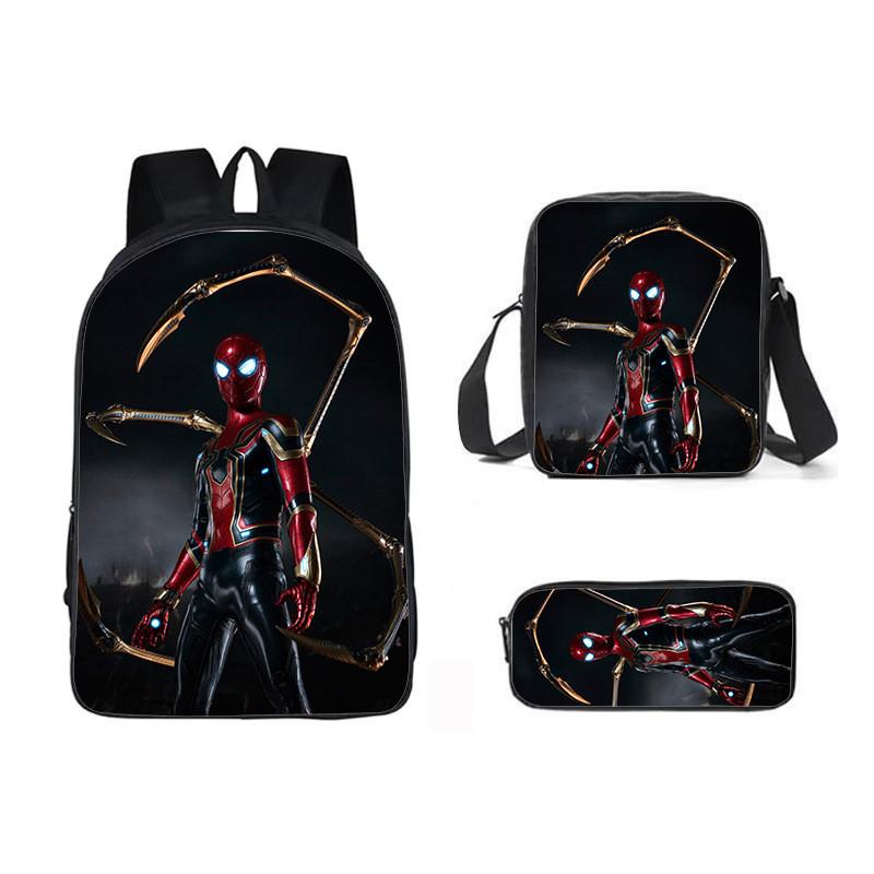 Backpack Three Piece Set Waterresistant Material Kids For