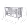 KIPPY Baby Bed 60 X 120 Natural and White