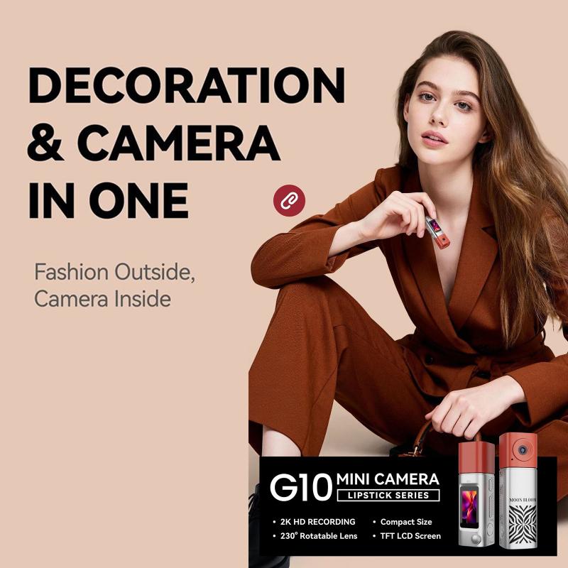 2K Hd Portable Sports Camcorder Thumb Mini Lipstick Camera For Students Outdoor Photography Video Long Battery Keychain