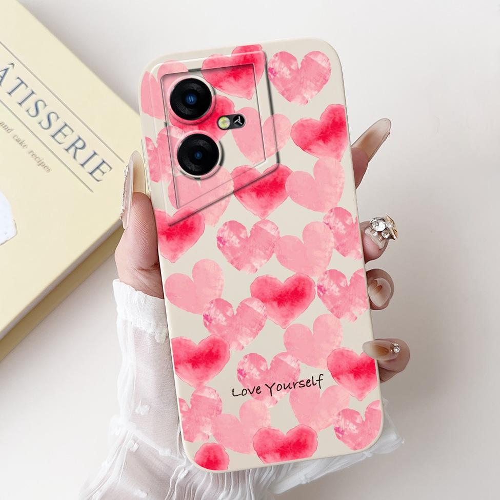 Чехол для Tecno Pova Neo 3 Силиконовый Милый Кот Модный Бабочка Цветы Любовь Расписная Крышка Для Чехла Телефона Tecno Pova Neo 3 LH6n