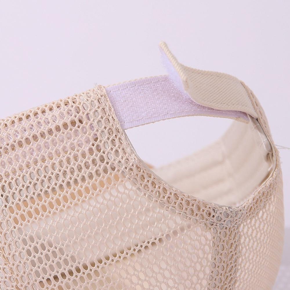 Mesh Girls Sun Hat Letter Embroidery Mesh Baseball Cap New Children Duck Tongue Cap  Summer