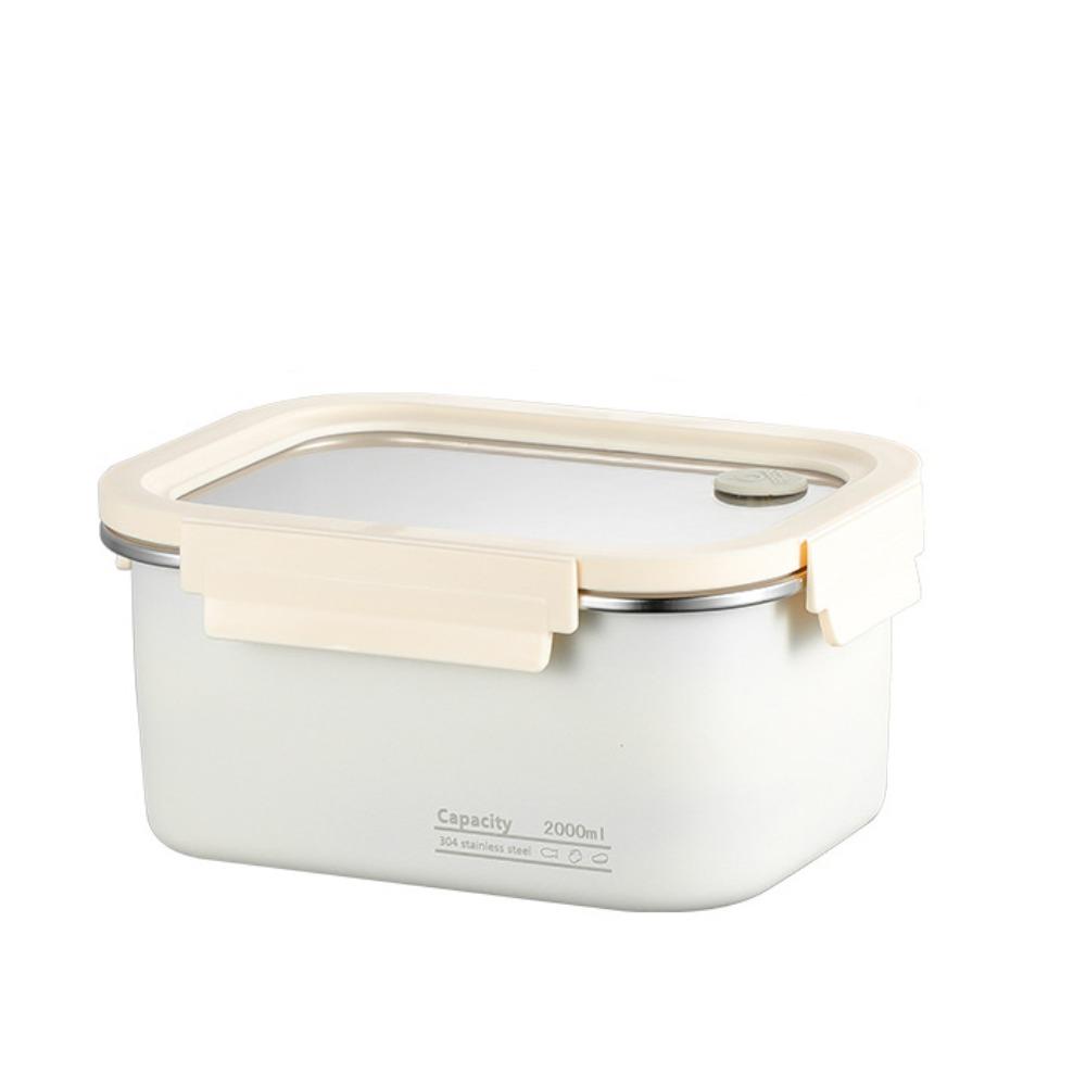 Portable Stainless Steel Crisper Leakproof Sealed Food Box Food Preservation Box Picnic