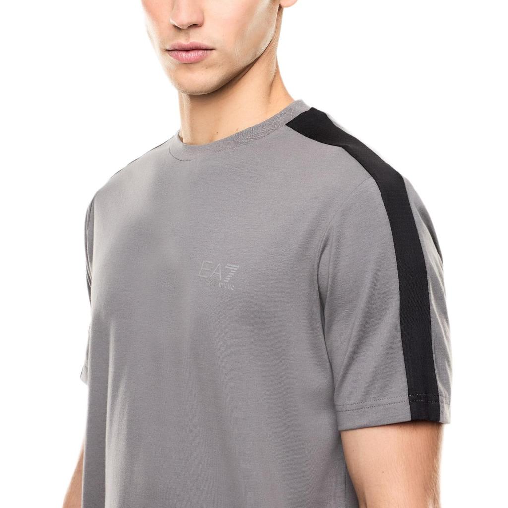 Emporio Armani Мужская футболка с коротким рукавом и полосками с логотипом EA7, топ 7M001595-AF21787-U8086