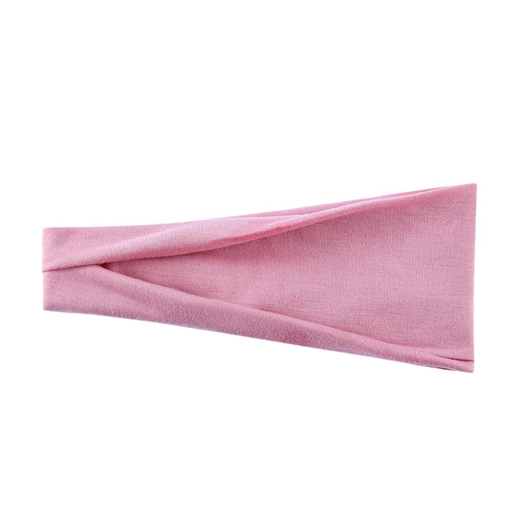 European American Style Solid Color Sports Yoga Headband Elastic Hairband Headscarf for Men Women Running Fitness