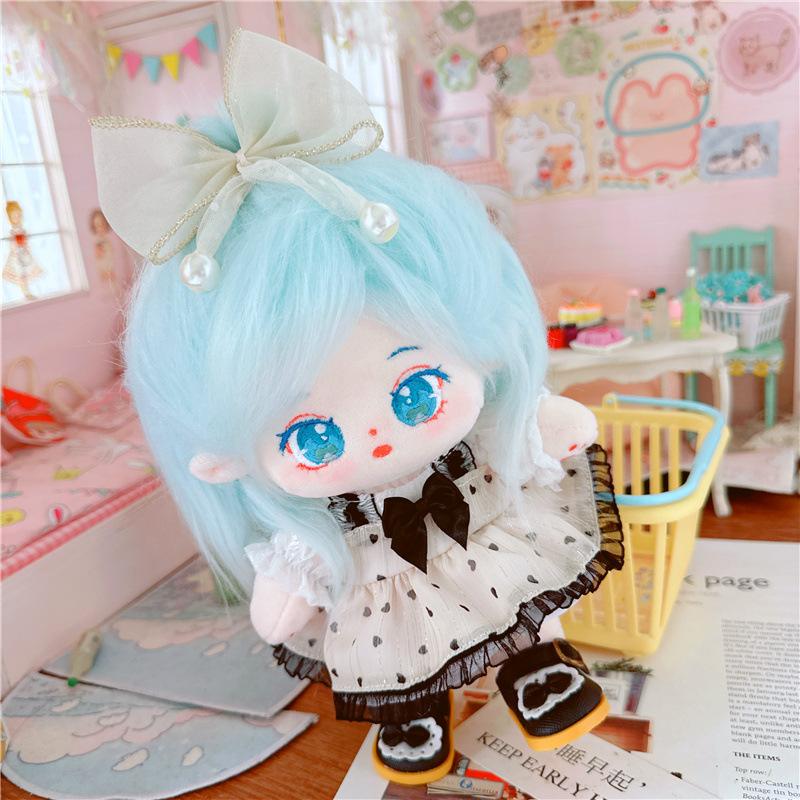 20 см хлопковая кукла с синими волосами Baby Friends Idol Star Dolls милые мягкие плюшевые игрушки куклы плюшевые игрушки фанаты коллекция подарков