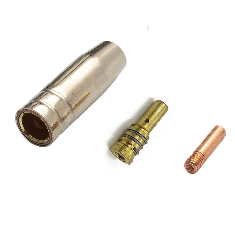 Long lasting 14Pc Torch Gas Nozzle Tip Holder for MIG Welding Applications