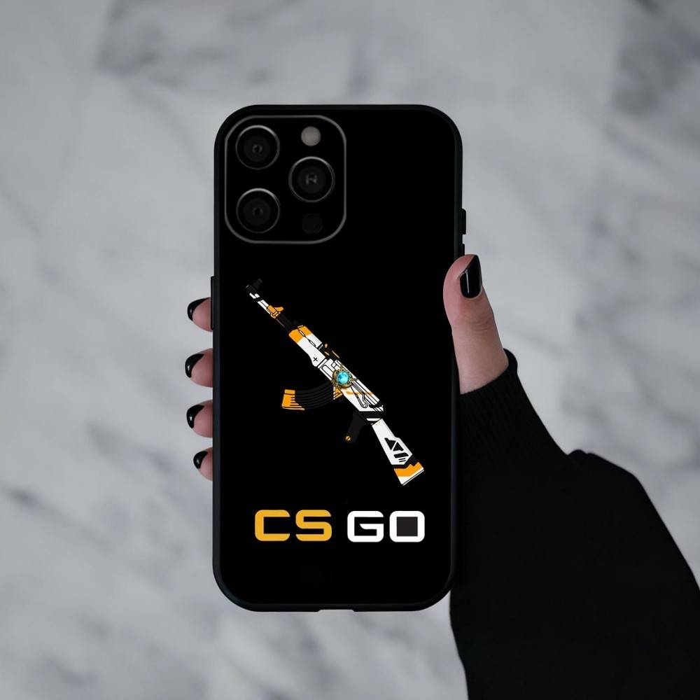G-Game CS2 C-Counter S-S-Strikes Чехол для телефона для iPhone 17pro, 16,15,14,13,12,11 X XR Plus, Другие Мягкий Черный Чехол