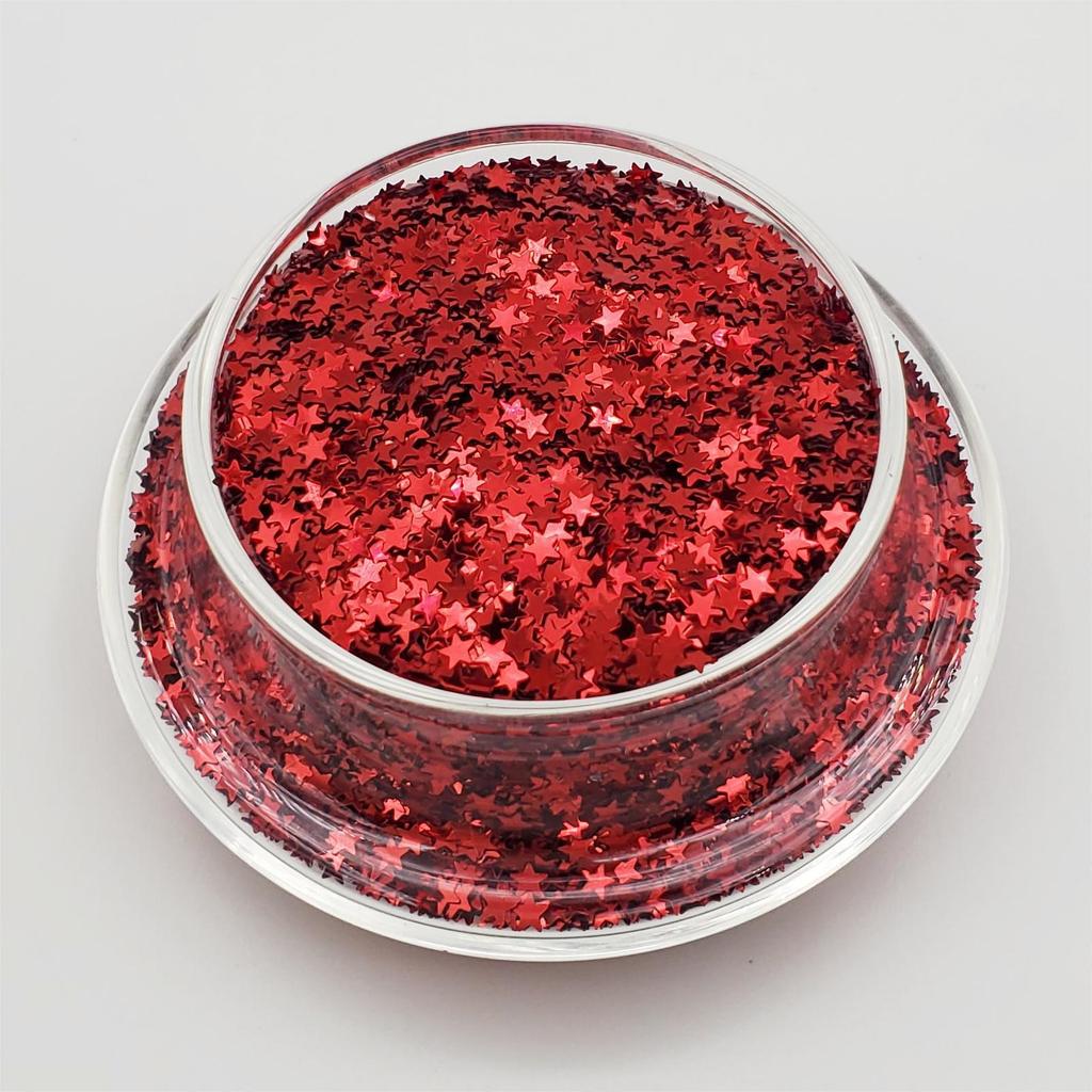 Silver Star Glitter Sequin Eyeshadow: DIY Nail Art & Patch Pentagram 1pc