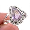 Ювелирное кольцо из чистого серебра 925 пробы с натуральным аметрином ручной работы, размер 8,5 E3l38