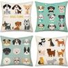Домашний Декор Милая Коллекция Собак Наволочки для Дома Узор Наволочка для Подушки Подходит для Дивана Спальни Автомобиля Наволочка