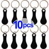 3/20pcs Metal Shopping Cart Tokens Trolley Token Key Ring Decorative Keychain Multipurpose Shopping Portable For Home Outdoor
