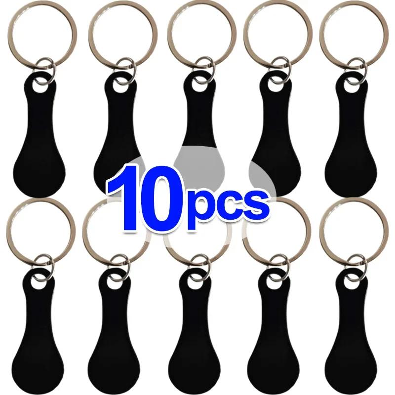 3/20pcs Metal Shopping Cart Tokens Trolley Token Key Ring Decorative Keychain Multipurpose Shopping Portable For Home Outdoor
