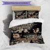 3pcs Custom Name Era Warriors Printed Bedding Set Duvet Cover Closure Includes 1 Duvet Cover & 2 Pillowcases, Soft and Comfortable for All Seasons.