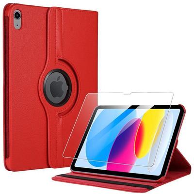 Чехол + Закаленное стекло - BOOLING - для iPad A16 (11 ") - Вращение 360° - Красный - Оптимальная защита