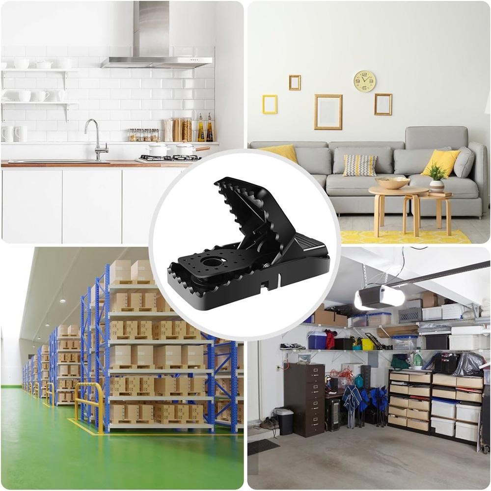 Ловушка для крыс, Ударные ловушки, Упаковка из 6 мышеловок, Победитель теста, Многоразовые мышеловки, Пластик, Крысоловки, Мышеловки для дома и улицы, Мышеловка