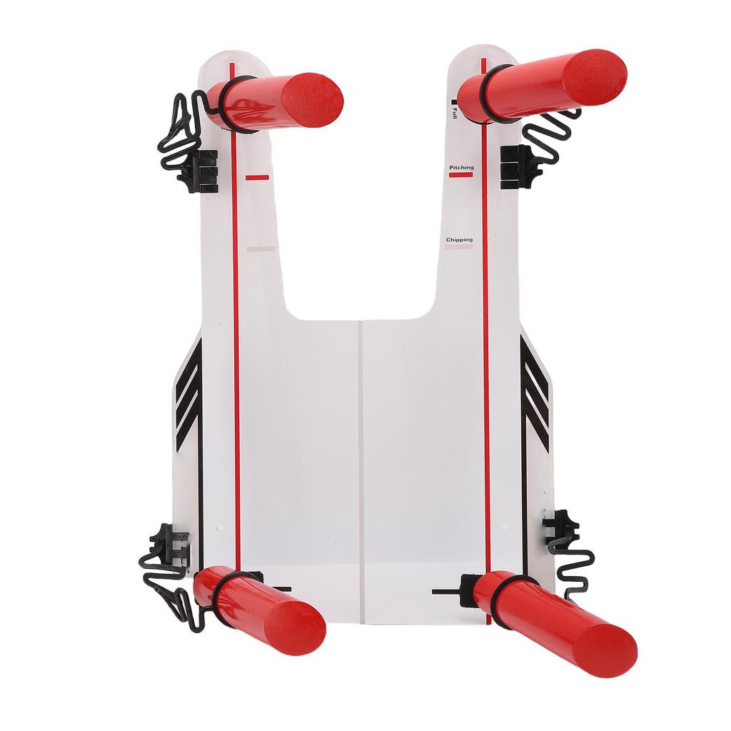 Club Swing Trainer Aiming Hitting Trainer Swing Training Mirror 4 Red Hook and Loop Fastener Directional Rods Acrylic