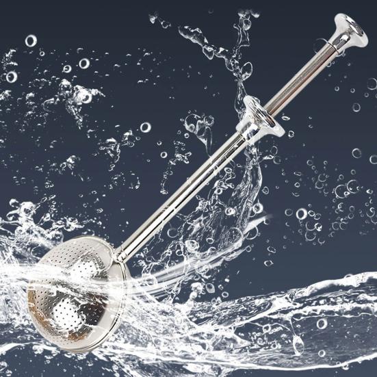 2Pcs Tea Strainer Infuser Stainless Steel Fine Mesh Ball for Loose Leaf Tea Easy Clean Tea Infuser Baking Supplies Sugar Flour Duster