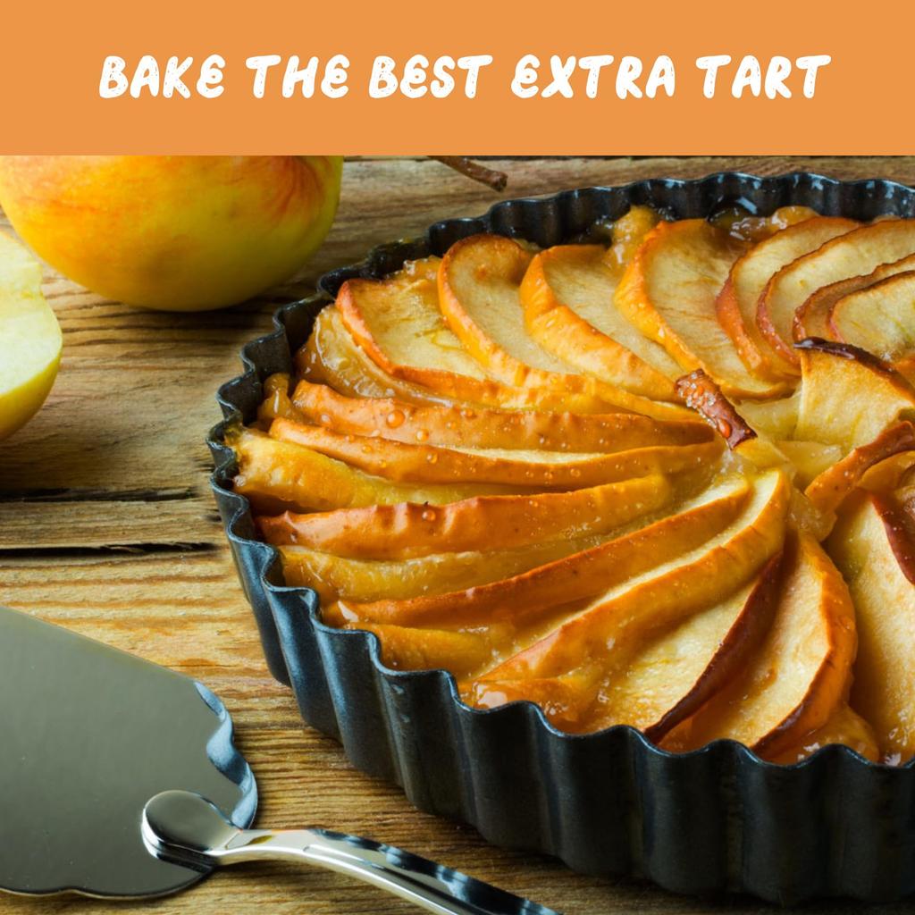 Deep nonstick tart pan with a removable bottom for effortless home baking black 24cm