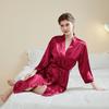 Plus Size Women's Summer Home Light Luxury Nine Points Sleeve Cool Long Pajamas