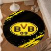 1PC rug Bvb Soccer Ball Design Round mat Home Decor, Chair rug For livingroom,Bedroom, doormat home decor Birthday Gift Christmas Gifts