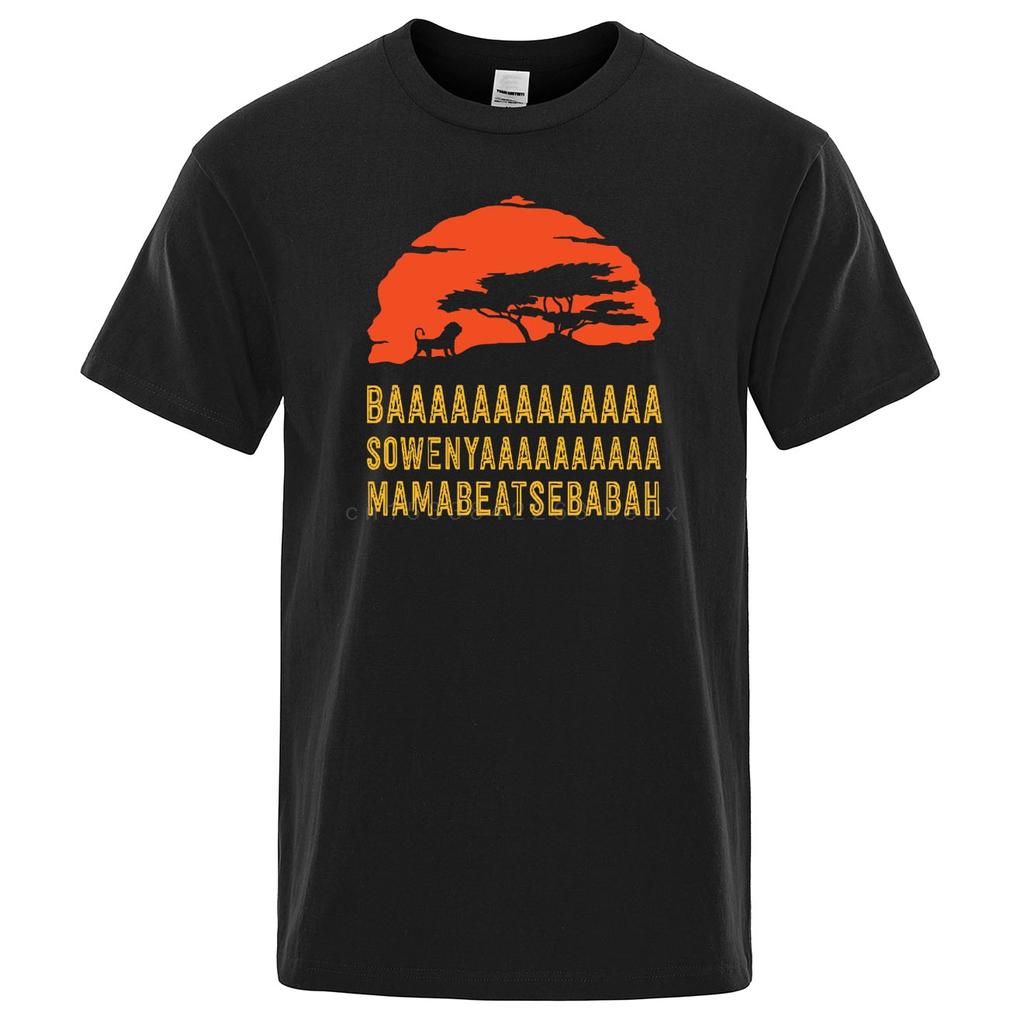 Jungle African Lion king Sunset Tshirt For Unisex Summer Cotton O Neck Unisexs T Shirts Comfortable High Quality TShirt Streetwear