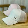 Регулируемая дышащая атласная бейсболка с надписью M Label Decor, кепки с козырьком для женщин и мужчин, шляпы для пап