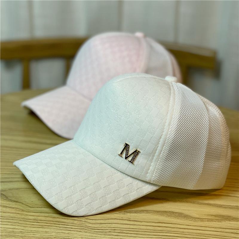 Регулируемая дышащая атласная бейсболка с надписью M Label Decor, кепки с козырьком для женщин и мужчин, шляпы для пап