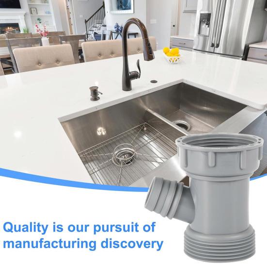 Y-Shaped Pipe Adapter Female To Male Thread Connector Universal 45mm Internal Thread 46mm External Outlet Pipe Joint