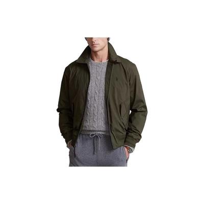 Куртка Polo Однотонная с вышивкой логотипа Мужские куртки Военно-зеленый 710832229-004