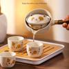Chinese Style Kung Fu Tea Set Home Portable Travel Office Ladies Exquisite Bubble Tea Set Tea Cup Set