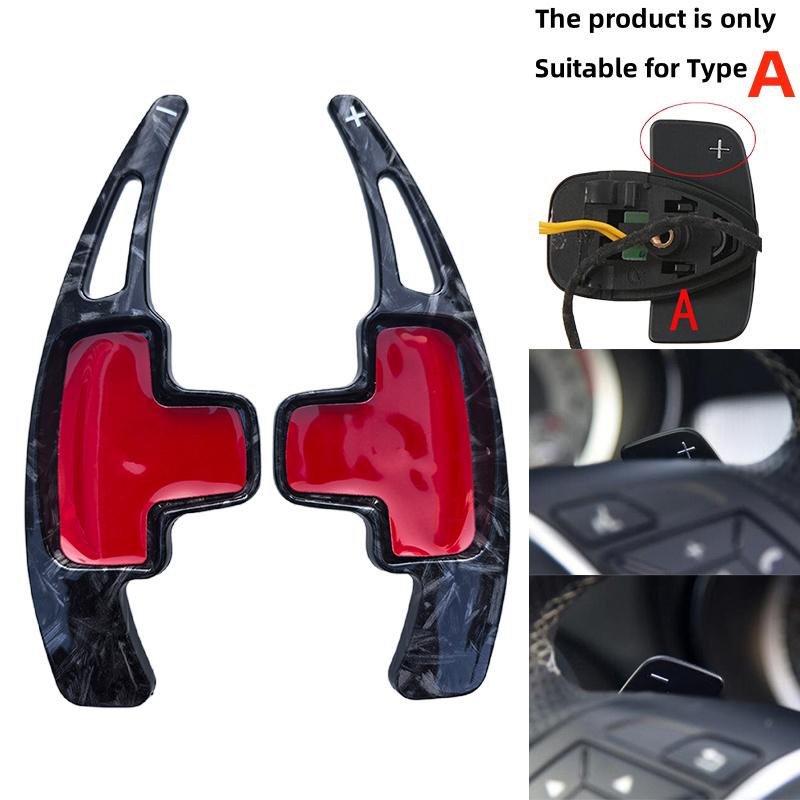 Car Steering Wheel Paddle Shift Extension Shifters DSG For Mercedes Benz A B M Class W176 W246 GLK SLK CLA GLA Sticker styling