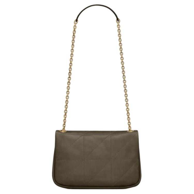 Saint Laurent Ysl Jamie 4.3 Металлический Логотип Стеганая Кожаная Сумка Кроссбоди На Плечо Женские Сумки Светлый Мускус 766754-AAB32-3212