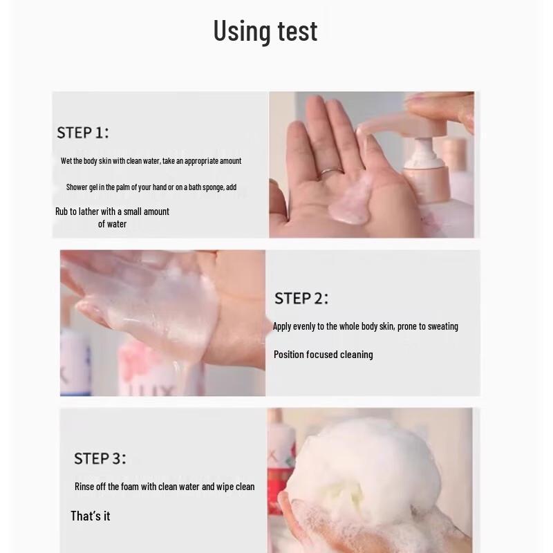 LUX Pink Cherry Blossom Scent Shower Gel