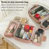 3 In 1 Makeup Bag Large Capacity Travel Cosmetic Organizer Portable Waterproof Multifunctional Toiletry Storage Pouch