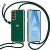 Protective Case - Booling - for Samsung Galaxy A52/A52s 5G - Flexible - Shoulder Strap - Night Green
