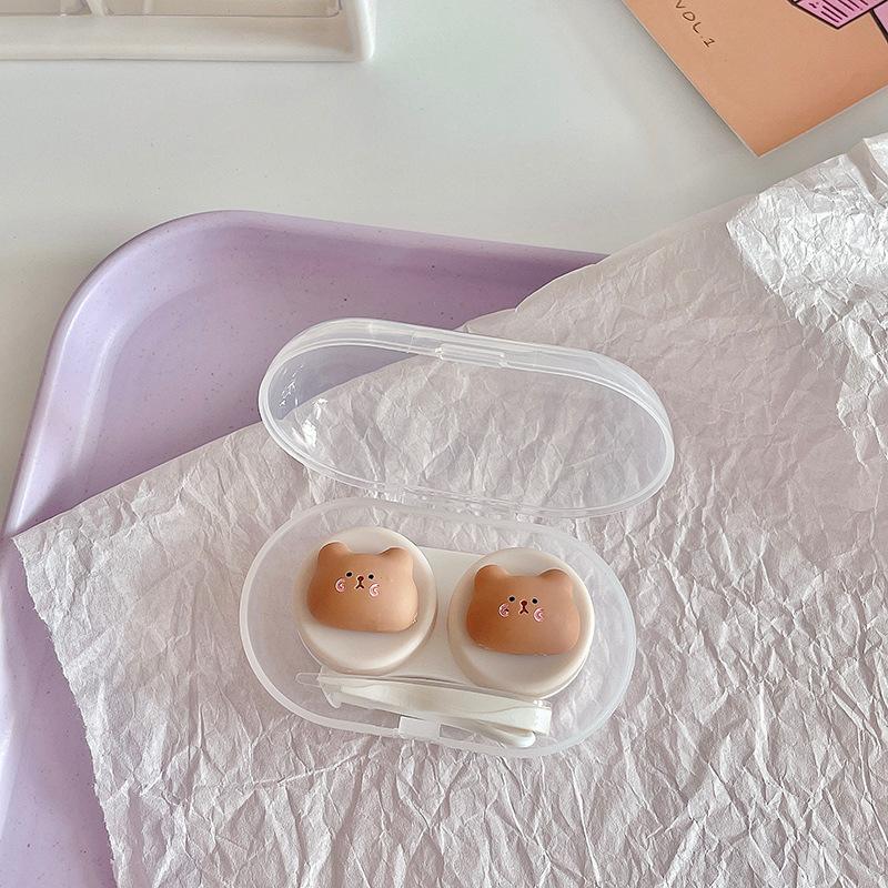 Чехол для контактных линз Новый чехол для контактных линз с пинцетом, набор присосок, портативный контейнер, коробка для контактных линз для женщин и мужчин