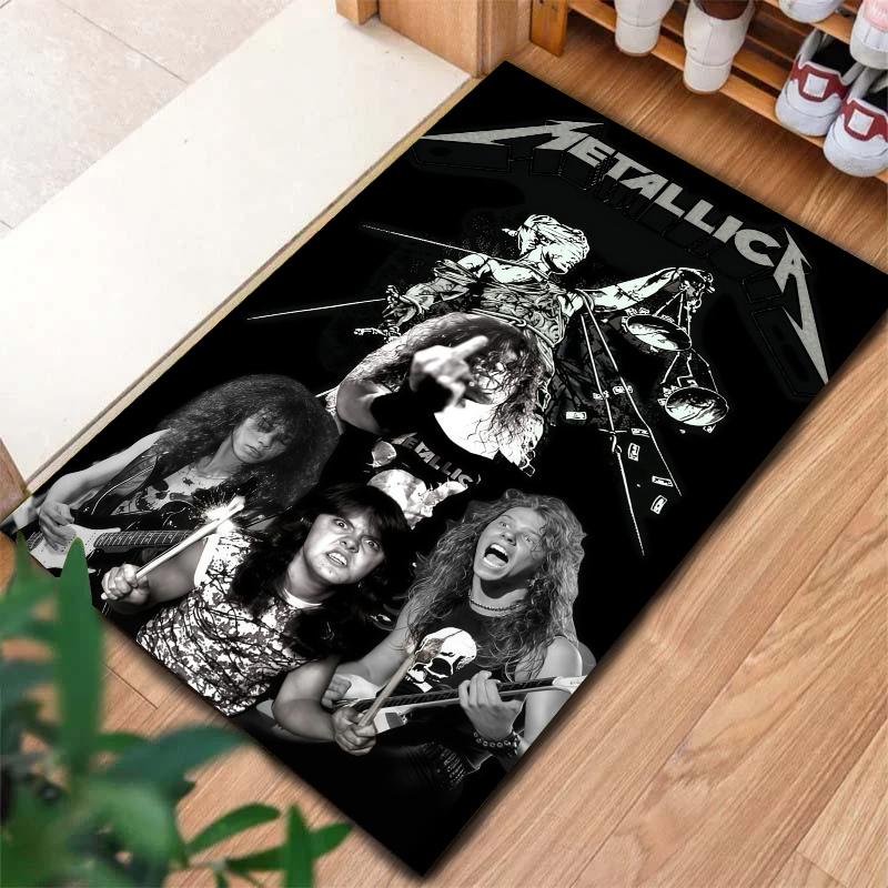 Metallica Carpet Rug for Living Room Bedroom Home Sofa Decoration,Kids play Nonslip Floor Mat