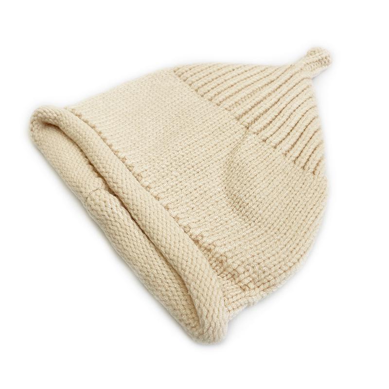 Унисекс шерстяная детская шапка "Кот Брат": Новое поступление Осень/Зима, Однотонный, Теплый трикотаж, Классический дизайн.