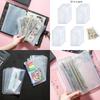 20Pcs 6-Holes Binder Pockets 6-Holes Budget Pocket Cash Envelopes Clear Zippered Receipt Folders Loose Leaf Cash Bag