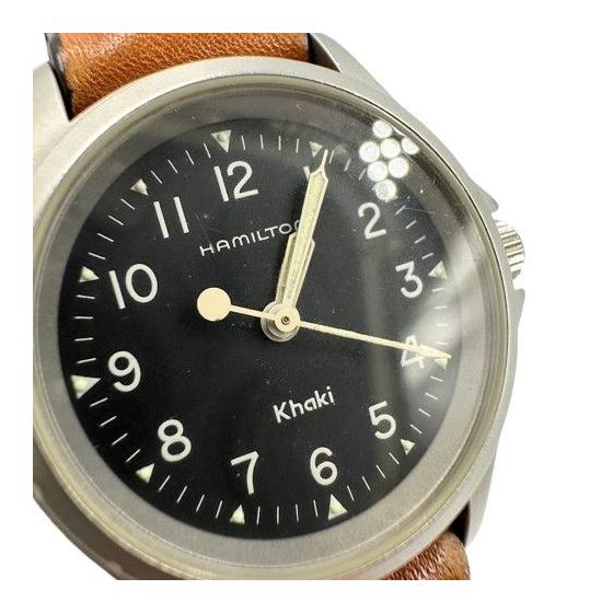 Б/у часы Hamilton Khaki Кварцевые Кожаный ремешок