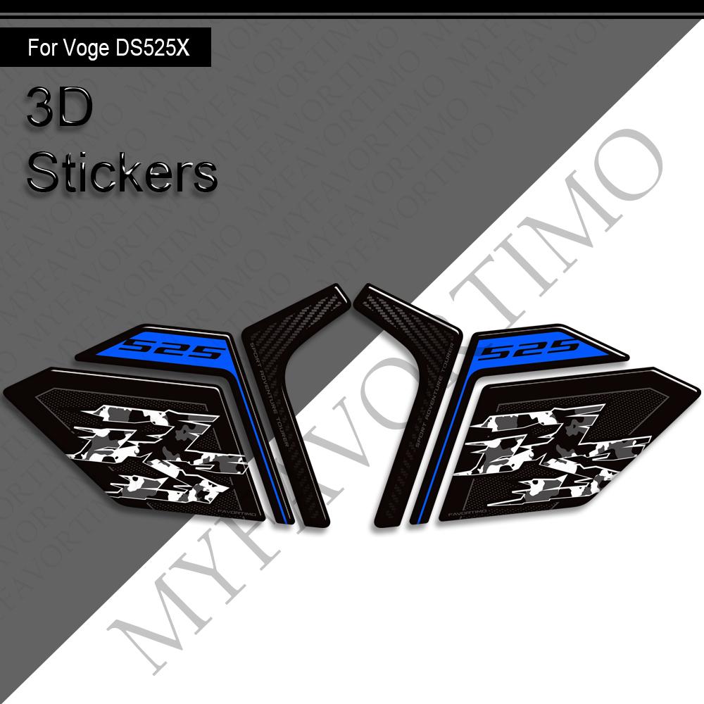 For VOGE 525 DSX DS525X DS525 X DS 525X Adventure Tank Pad Gas Fuel Oil Protector Stickers Decals Fairing Fender Handguard