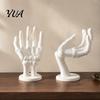 Jewelry Organizer for Rings Skeleton Hand Stand, Gothic Style Ring And Necklace Halloween Table Decoration Holder, 3D Printed Plastic Display