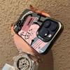 Черный Шрифт Рисунок Сердечки Печать Чехол для Телефона Для iPhone 17 16 15 14 Plus 13 12 11 Pro Max 16E 17 Air XS X XR Жесткий Чехол