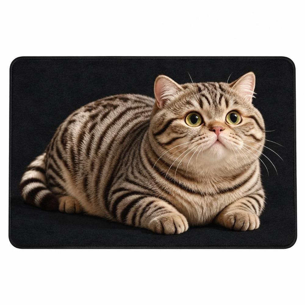 Non-Slip Cat  Area Rug Diatomaceous Earth Cartoon Carpet Soft Home Decor Carpet  Living Rooms