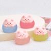 Маленькая светящаяся свинья Zongzi смоляные аксессуары DIY ювелирные изделия мультяшный кремовый клей аксессуары креативные светящиеся украшения