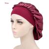 Elastic Satin Bonnet Hat Breathable Hair Bonnet Hat Fashion Head Cover  for Men Women