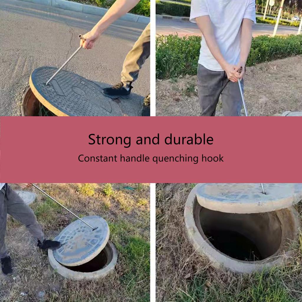 Manhole Hook Manhole Cover Lifter Heavy Duty Lifting Hook Manhole Cover Hook Lifting Manhole Cover Drain Cover Hook