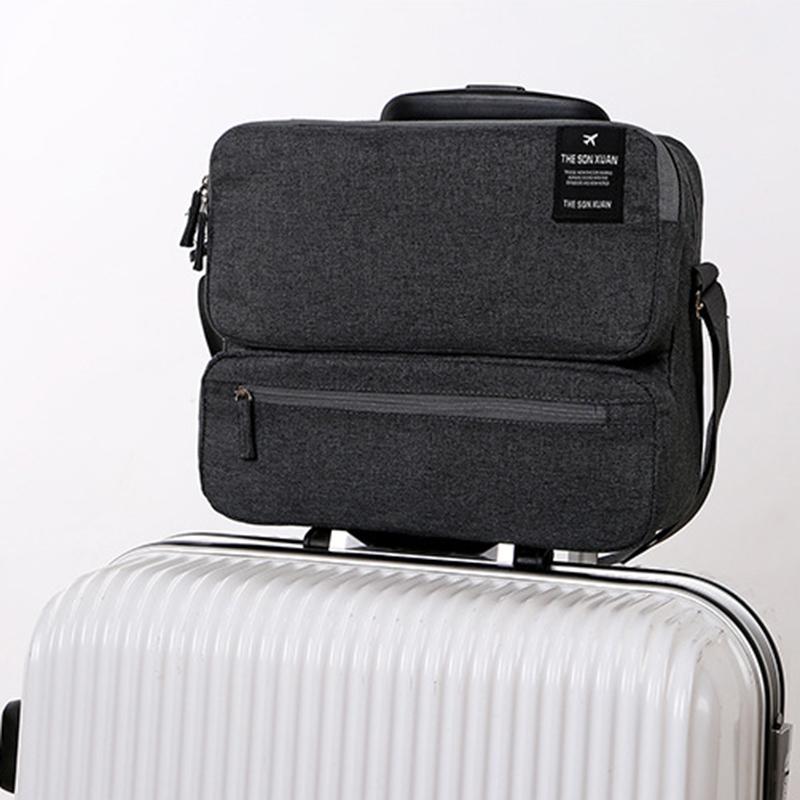 Large Capacity Multi-layer One Shoulder Messenger Bag Business Travel Work Commute Daily Storage Bag